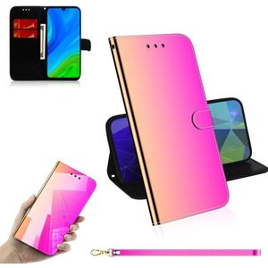 Voor Huawei P Smart 2020 Lmitated Mirror Surface Horizontale Flip Lederen case met Holder & Card Slots & Wallet & Lanyard(Gradient Color)