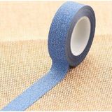 Flash Washi Sticky papier tape label DIY decoratieve tape  lengte: 10m (Royal Blue)