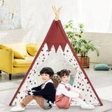 Indian Children Tent Katoenen Doek Indoor Play House Parent-Child Doll House (Pink Stars)