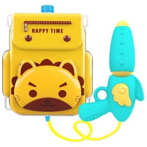 Childrens Rugzak Water Toy Animal Cartoon Rugzak Pull Luchtdruk Jet Toy (Little Lion)