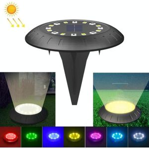 LED Solar Begraven Lichte Tuin Decoratie Park Grass Ground Lamp (RGB + Cool White)