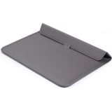 Universele envelop stijl PU lederen draagtas met houder voor uiterst dunne Notebook Tablet PC 13 3 inch  maat: 35x25x1.5cm(Grey)