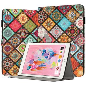 Voor iPad Air / Air 2 / 9.7 2017 / 2018 Gelakt lederen Smart Tablet Case (etnische stijl)