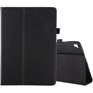 Voor iPad 10 2/10 5 Litchi textuur horizontale Flip lederen draagtas met houder (zwart)