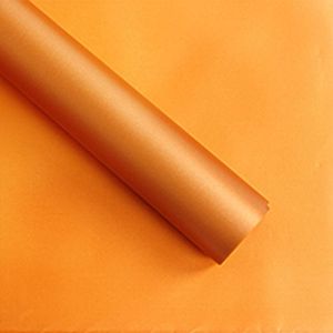 2 zakken bloem inpakpapier mat papier cadeaupapier doorschijnend inpakpapier materiaal  kleur: oranje