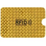 100 stuks aluminiumfolie RFID blokkeren credit card ID Bank kaart geval kaarthouder cover  grootte: 9 x 6.3 cm (Golden Grid)