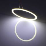 80mm 5W 180LM Angel Eyes cirkels auto koplamp wit licht COB LED-verlichting voor voertuigen  DC 12-24V