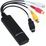 Draagbare USB 2.0 Video + Audio RCA Female to Female Connector voor TV / DVD / VHS Support Vista 64 / win 7 / win 8 / win 10 / Mac OS