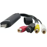 Draagbare USB 2.0 Video + Audio RCA Female to Female Connector voor TV / DVD / VHS Support Vista 64 / win 7 / win 8 / win 10 / Mac OS