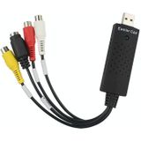 Draagbare USB 2.0 Video + Audio RCA Female to Female Connector voor TV / DVD / VHS Support Vista 64 / win 7 / win 8 / win 10 / Mac OS