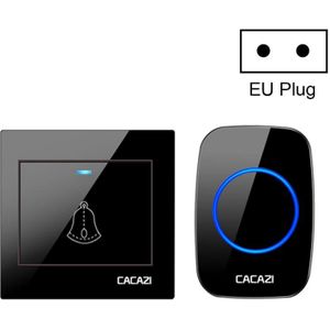 CACAZI H10 1 voor 1 draadloze slimme deurbel zonder batterij  stekker: EU-stekker