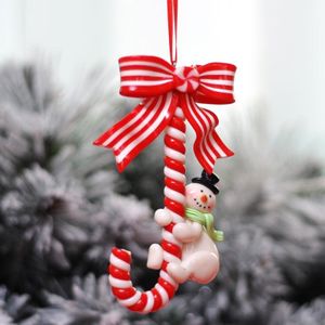 3 stks kerst vakantie ornament kerstcane snoep bar ornamenten (Snowman)