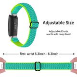 Voor Fitbit Inspire 3 Buckle Wave gevlochten nylon horlogeband