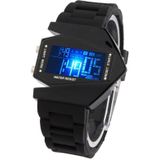Mode LED Digital horloge met speciale ontwerp Case (zwart)