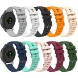 Voor Garmin Forerunner 645 Music 20 mm golvend stippenpatroon effen kleur siliconen horlogeband