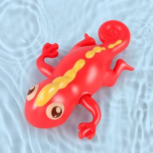 3 PCS badkamer spelen speelgoed baby baden water poppen op de ketting zwemmen beren en hagedissen voor kinderen (rode hagedis)