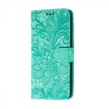 Voor Nokia 5.4 Lace Flower Embossing Patroon Horizontale Flip Lederen Case met Houder & Card Slots > Portemonnee > Fotolijst (Groen)
