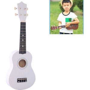HM100 21 inch Basswood Ukulele kinderen verlichting muziekinstrument (wit)