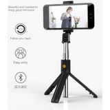 K07 Bluetooth 4.0 mobiele telefoon verstelbare Bluetooth Selfie Stick zelfontspanner Pole statief (wit)