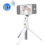 K07 Bluetooth 4.0 mobiele telefoon verstelbare Bluetooth Selfie Stick zelfontspanner Pole statief (wit)