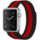 Voor Apple Watch Series 6 & SE & 5 & 4 44mm / 3 & 2 & 1 42mm Milanese Loop Magnetic Stainless Steel Watchband (Zwart Rood)