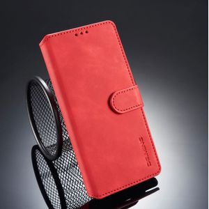 Dg. MING retro olie kant horizontale flip case voor Galaxy Note9  met houder & kaartsleuven & portemonnee (rood)