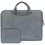 LiSEN LS-116 Simple Laptop Bag Business Laptop Liner Bag  Size: 11.6 inch(Snowflake Nylon Gray)