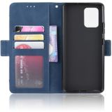 Voor Galaxy S10 Lite / A91 / M80s Wallet Style Skin Feel Calf Patroon Lederen hoes met aparte kaartsleuven & houder & portemonnee & fotoframe(blauw)