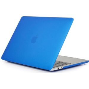 Laptop Frosted stijl PC beschermende case voor MacBook Pro 15 4 inch A1990 (2018) (donkerblauw)