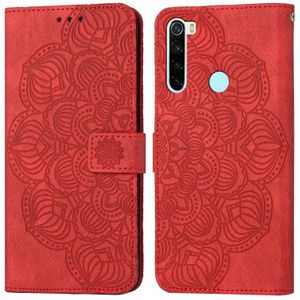 Voor Xiaomi Redmi Note 8t Mandala relif lederen telefoonhoesje