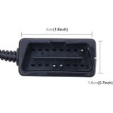 Auto Auto 16Pin OBD-opladen kabel Micro USB-lichtnetadapter voor GPS Tablet E-dog telefoon  kabel lengte: 2m