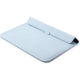 PU-leer Ultra-dunne envelope bag laptoptas voor MacBook Air / Pro 13 inch  met standfunctie(Sky Blue)