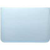 PU-leer Ultra-dunne envelope bag laptoptas voor MacBook Air / Pro 13 inch  met standfunctie(Sky Blue)