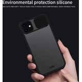 Voor iPhone 12 MOFI Xing Dun-serie doorschijnende matte pc + TPU Privacy Anti-glare Shockproof All-inclusive Beschermhoes(Zwart)