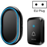 Cacazi A80 1 voor 1 draadloze muziekdeurbel zonder batterij  plug: EU -plug