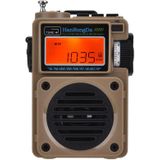 HanRongda HRD-701 Draagbare Full Band Radio Subwoofer Bluetooth TF Card Digital Display Radio (Kaki)