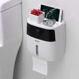 Ecoco E1804 Toilet Multifunctioneel weefselrek met dubbele laag (wit+zwart)