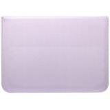 PU-leer Ultra-dunne envelope bag laptoptas voor MacBook Air / Pro 15 inch  met standfunctie(Licht paars)