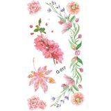 50 stks Literaire Kleine Verse Bloem Tattoo Sticker Rose Waterdicht Duurzame Arm Sticker (Q-017)