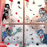 3 sets Halloween decoratie stickers pompoen lamp spider ghost elektrostatische stickers  stijl: BQ041-42-43-44