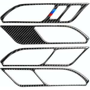 Auto Carbon Fiber Binnendeur Handvat 3-kleuren decoratieve sticker voor BMW G01  Left Drive