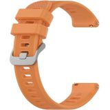 Voor Garmin Forerunner 158/55 Twill Silicone Vervanging Strap Horlogeband (Oranje)