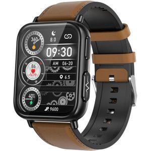 TK10 1 91 inch IP68 waterdichte lederen band smartwatch ondersteunt AI medische diagnose / bloedzuurstof / lichaamstemperatuurbewaking