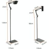 Bedside Sofa Lazy Bracket Mobile Tablet Live Stand  Size: 135cm