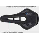 WEST BIKING Cycling Seat Hollow ademende comfortabele zadel rijden apparatuur (zwart blauw)