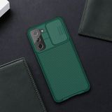 Voor Samsung Galaxy S21 5G NILLKIN Black Mirror Pro Series Camshield Volledige dekking Stofdichte krasbestendige telefoonhoes (groen)
