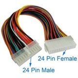 24 Pin Male to 24 Pin Female ATX Extension Cable  Length: 25cm