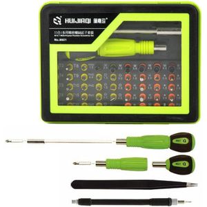 HUIJIAQ 53-in-1 multifunctionele schroevendraaier set combinatie elektronische digitale reparatie tool