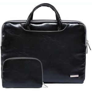 LiSEN LS-116 Simple Laptop Bag Business Laptop Liner Bag  Size: 11.6 inch(PU Black)