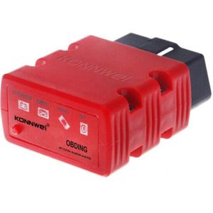 KONNWEI KW902 Bluetooth 5.0 OBD2 Auto Fault Diagnostic Scan Tools Ondersteuning IOS / Android (Rood)